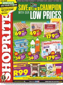 Shoprite Eastern Cape : Low Price Champs (21 September - 08 October 2023)