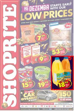 Shoprite Eastern Cape : Low Prices Promotion (05 Nov - 18 Nov 2018), page 1