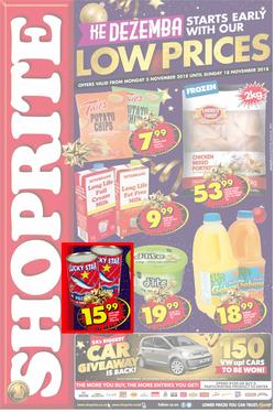 Shoprite Eastern Cape : Low Prices Promotion (05 Nov - 18 Nov 2018), page 1