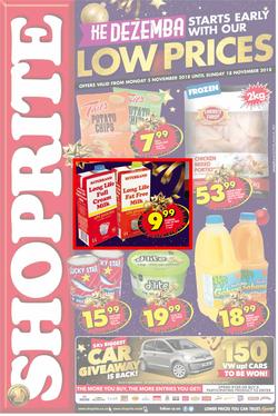 Shoprite Eastern Cape : Low Prices Promotion (05 Nov - 18 Nov 2018), page 1