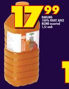Darling 100% Fruit Juice Blend-1Ltr Each