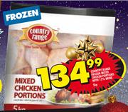 Country Range Frozen Mixed Chicken Portions With 15% Brine-5kg