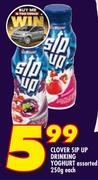 Clover Sip Up Drinking Yoghurt-250g Each