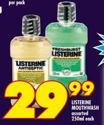 Listerine Mouthwash-250ml Each