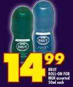 Brut Roll-On Men-50ml Each