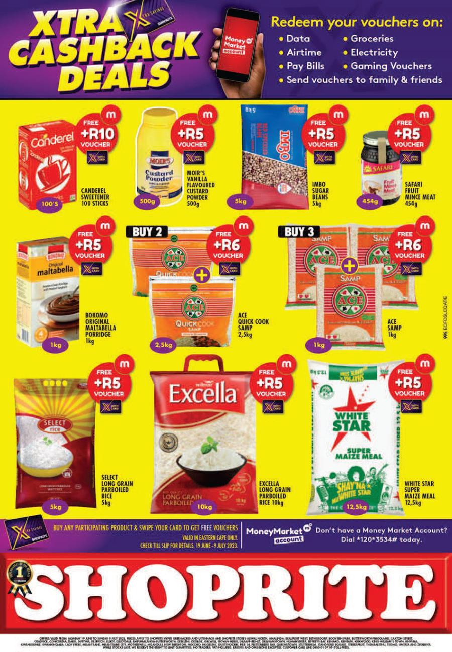 Shoprite Eastern Cape Xtra Cashback Deals (19 June 9 July 2023) — m