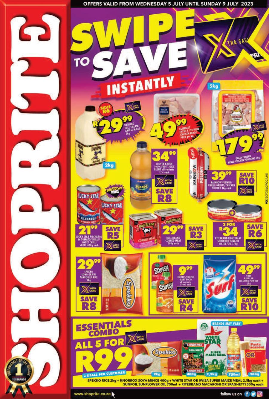 Shoprite Eastern Cape : Swipe To Save (5 July - 9 July 2023) — m.guzzle ...