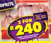 Farmer's Choice Frozen Mixed Chicken Portions-2 x 5Kg