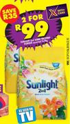 Sunlight 2 In 1 Hand Washing Powder Assorted-2 x 3Kg 