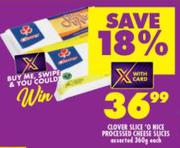 Clover Slice O Nice Processed Cheese Slices Assorted-360g Each