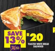 Toasted White Bread Dagwood