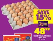 Nulaid/Toplay/Ritebrand Large Eggs-30 Per Tray