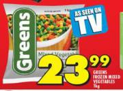 Greens Frozen Mixed Vegetables-1Kg
