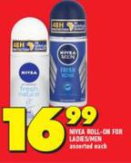 Nivea Roll On For Ladies/Men-Each