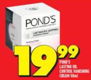 Ponds Lasting Oil Control Vanishing Cream-50ml