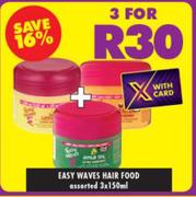 Easy Waves Hair Food Assorted-3 x 150ml