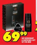 Axe Deodorant & Earphones Gift Set For Men