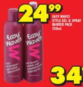 Easy Waves Style Gel & Spray Banded Pack-250ml