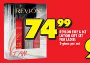 Revlon Fire & Ice Lotion Gift Set For Ladies (3 Piece)-Per Set