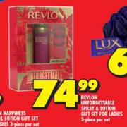 Revlon Unforgettable Spray & Lotion Gift Set For Ladies (3 Piece)-Per Set