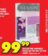 Revlon Pink Happiness Crush On You Gift Set For Ladies (2 Piece)-Per Set