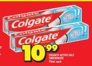 Colgate Active Salt Toothpaste-75ml Each