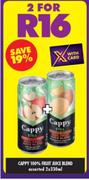 Cappy 100% Fruit Juice Blend Assorted-2 x 330ml