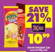 Beacon Chocolate Slab Assorted-80g Each