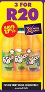 Fusion Dairy Blend Concentrate Assorted-3 x 1Ltr