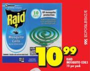 Raid Mosquito Coils-10 Per Pack