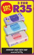 Johnson's Baby Bath Soap Assorted-3 x 175ml