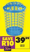 Linen Bin With Lid