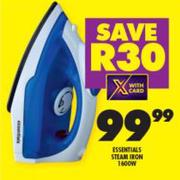 Essentials 1600W Steam Iron 