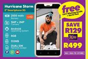 Hurricane Storm 5" Smartphone 3G + Free Cell C Whatsapp Bundle & Starter Pack