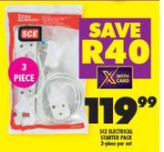 SCE Elecrical Starter Pack (3 Piece)-Per Set