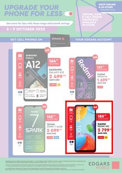 Edgars Mobile : Upgrade Your Phone For Less (03 October - 09 October 2022), page 1