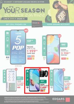 Edgars Cellular : It's Your Season For Summer Savings (25 August - 08 September 2022), page 3