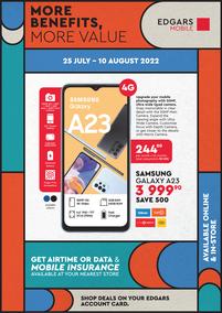 Edgars Cellular : More Benefits, More Value (25 July - 10 August 2022)
