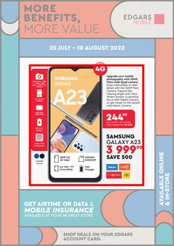 Edgars Cellular : More Benefits, More Value (25 July - 10 August 2022), page 1