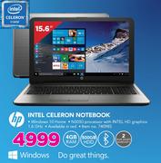 HP 15.6" Intel Celeron Notebook