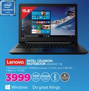 Lenovo 15.6" Intel Celeron Notebook IDEAPAD 110