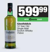 Glenfiddich 12 Year Old Single Malt Scotch Whisky-750ml