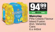 Mainstay Pina Colada Flavour Island Fusion Cans-6 x 440ml