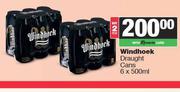 Windhoek Draught Cans-For 2 x 6 x 500ml