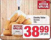 Country Value Scones-10's Pack