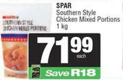 Spar Southern Style Chicken Mixed Portions-1Kg