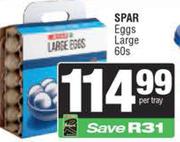 Spar Eggs Large-60s Per Tray
