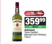 Jameson Triple Distilled Blended Irish Whisky-750ml