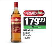 Klipdrift Export Brandy-750ml