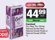 Carnival Dry Red,Dry White,NL Sweet Red,Sweet Rose Or Sweet White-1L